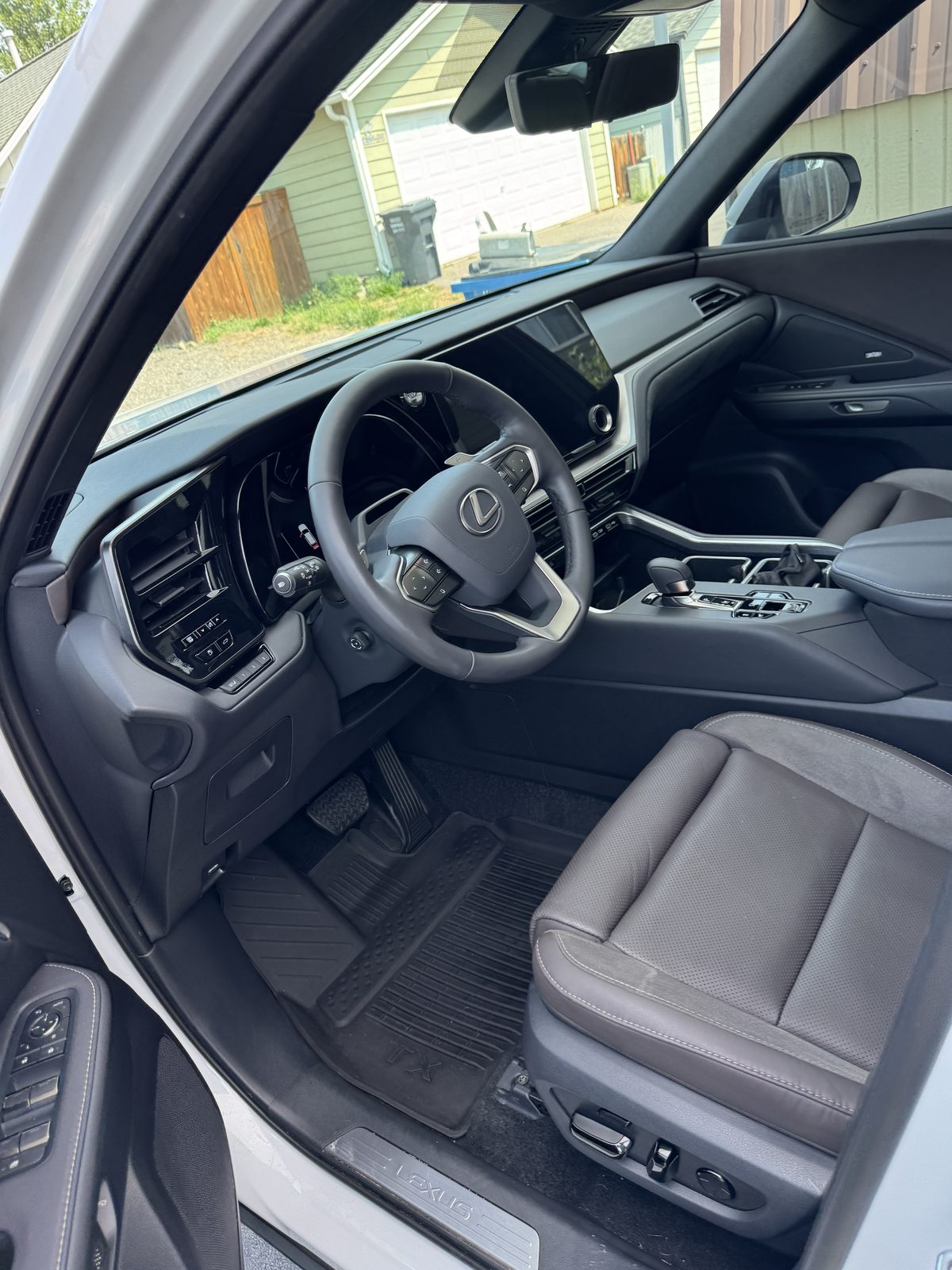 Detailed Lexus TX front cockpit and dashboard