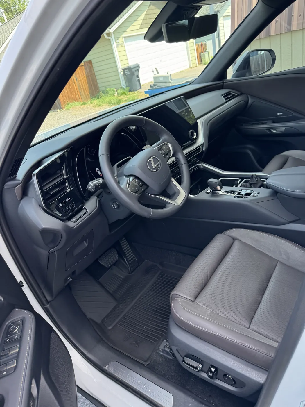 Detailed Lexus TX front cockpit and dashboard